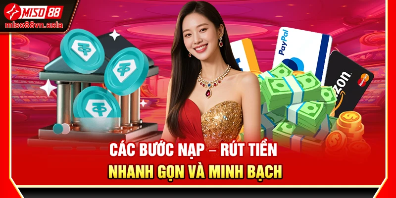Các bước nạp – rút tiền nhanh gọn và minh bạch